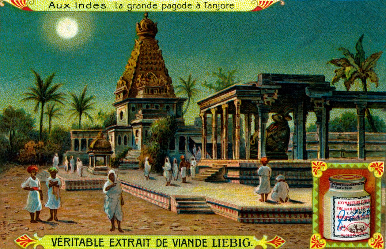 Brihadeeswarar-templet i Thanjavur, Indien. af Unbekannter Künstler