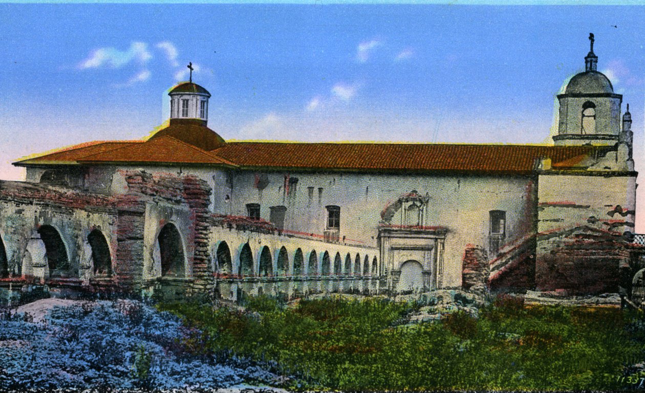 Californien: San Luis Rey-missionens buer af Unbekannter Künstler