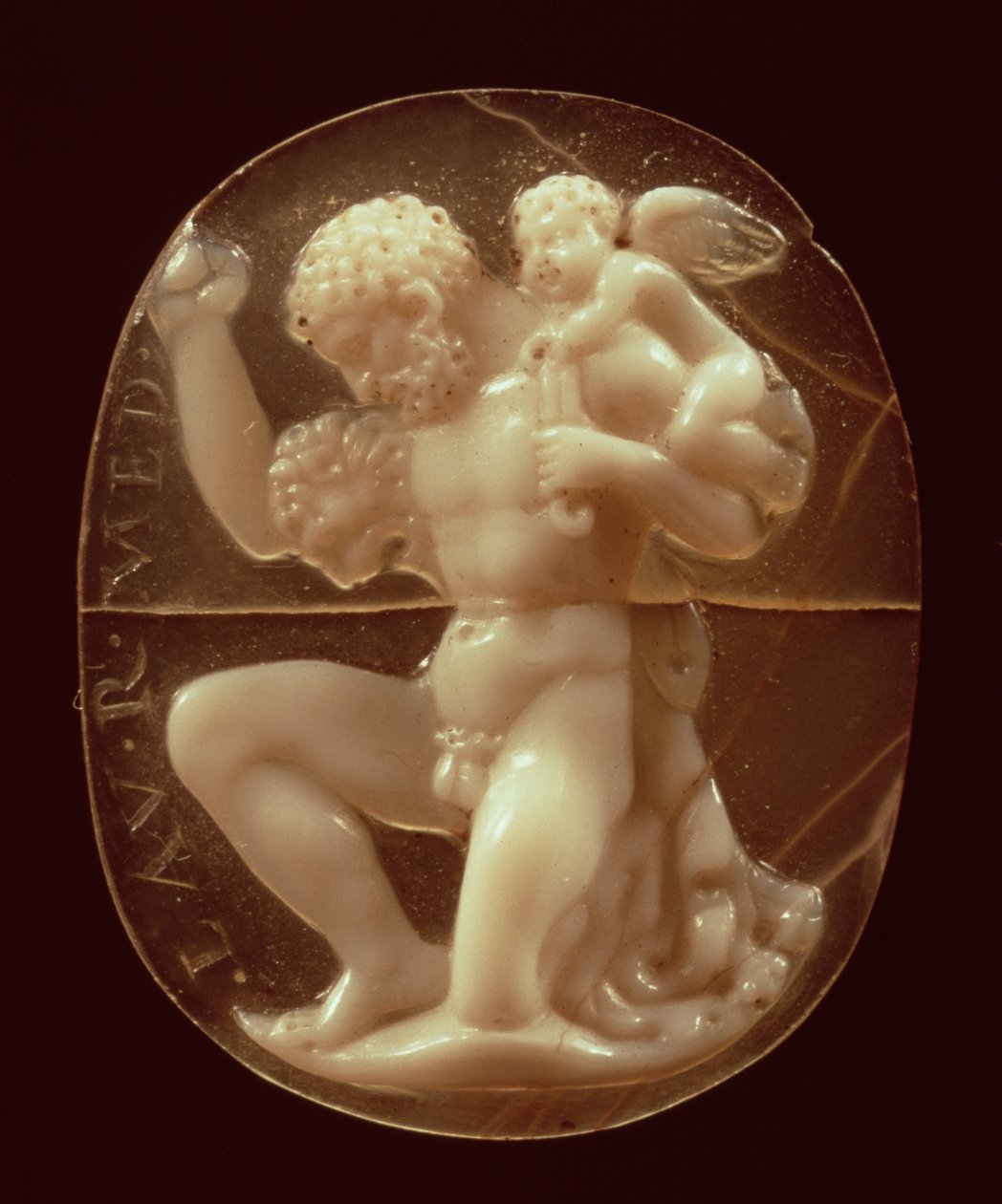 Cameo af Hercules erobret af Amor af Unbekannt