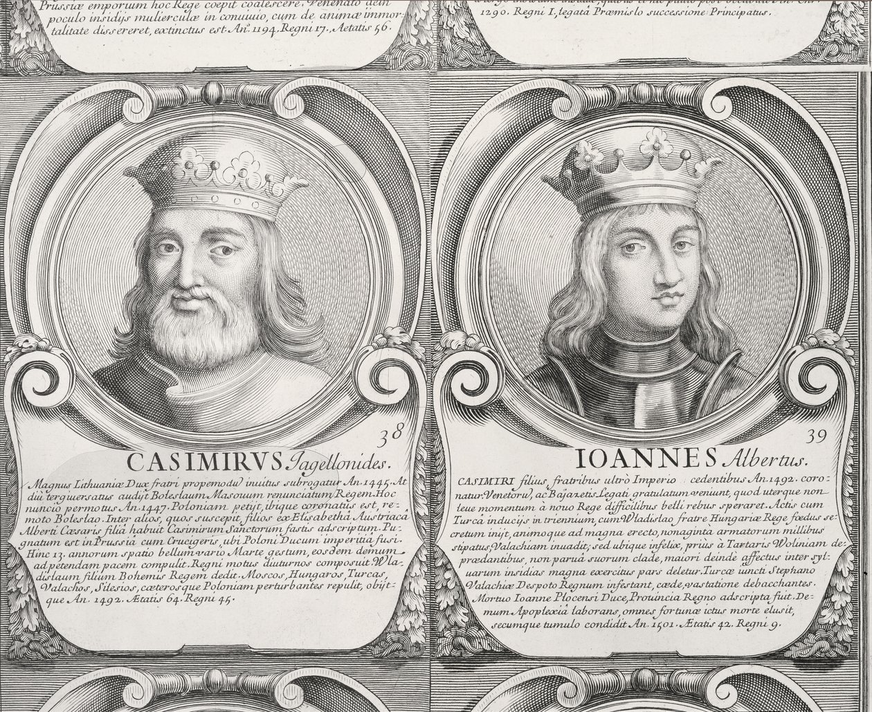 Casimir IV Jagiellon, og Jan I Olbracht, no. 38 og 39 fra 