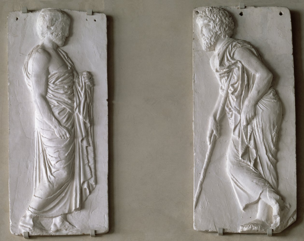 Afstøbning af figurer fra en frise på Parthenon (gips) af Unbekannt