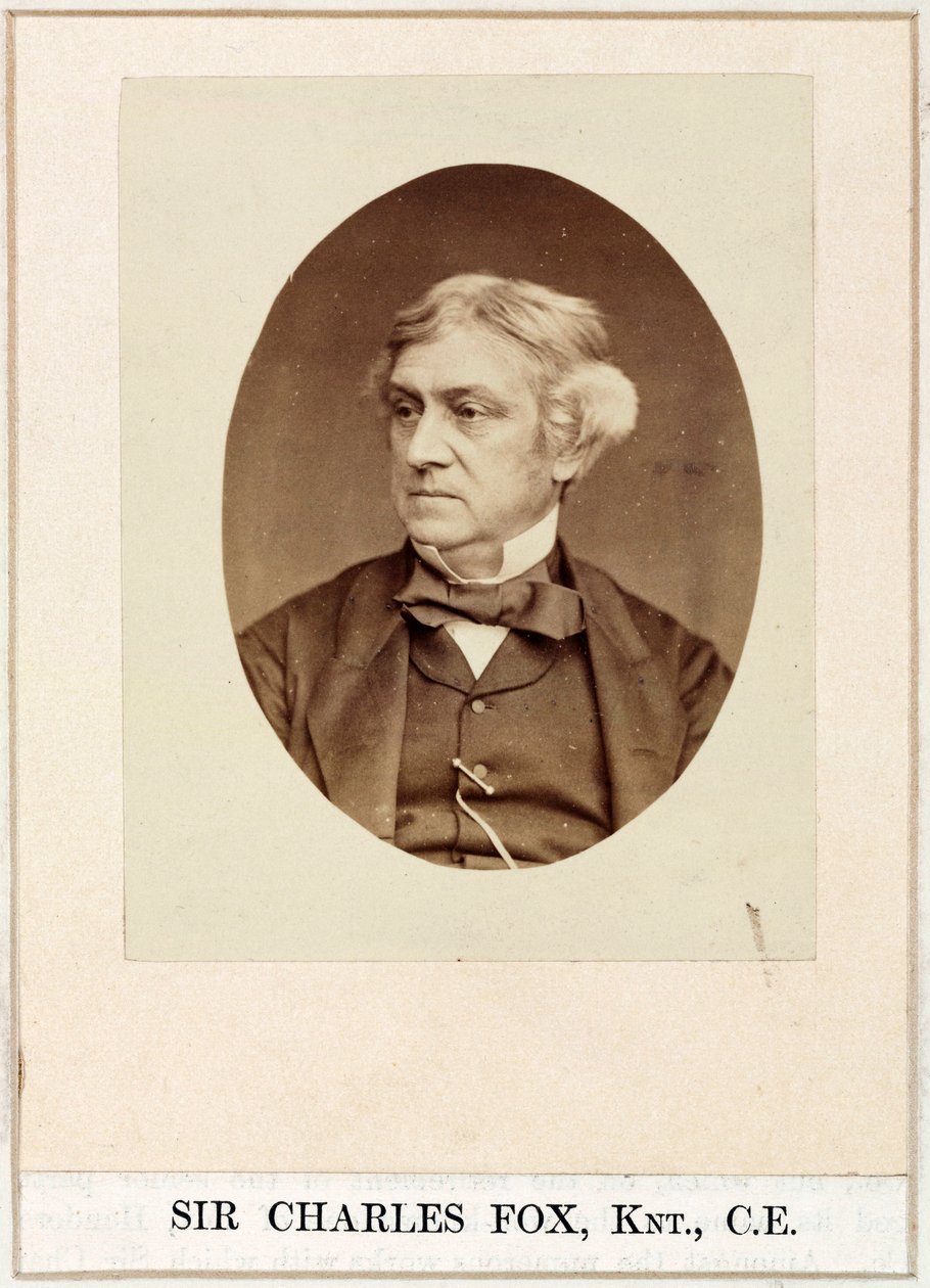 Charles Fox, ingeniør, ca. 1860