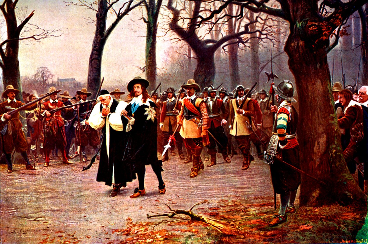 Charles I på vej til at blive henrettet af Unbekannter Künstler