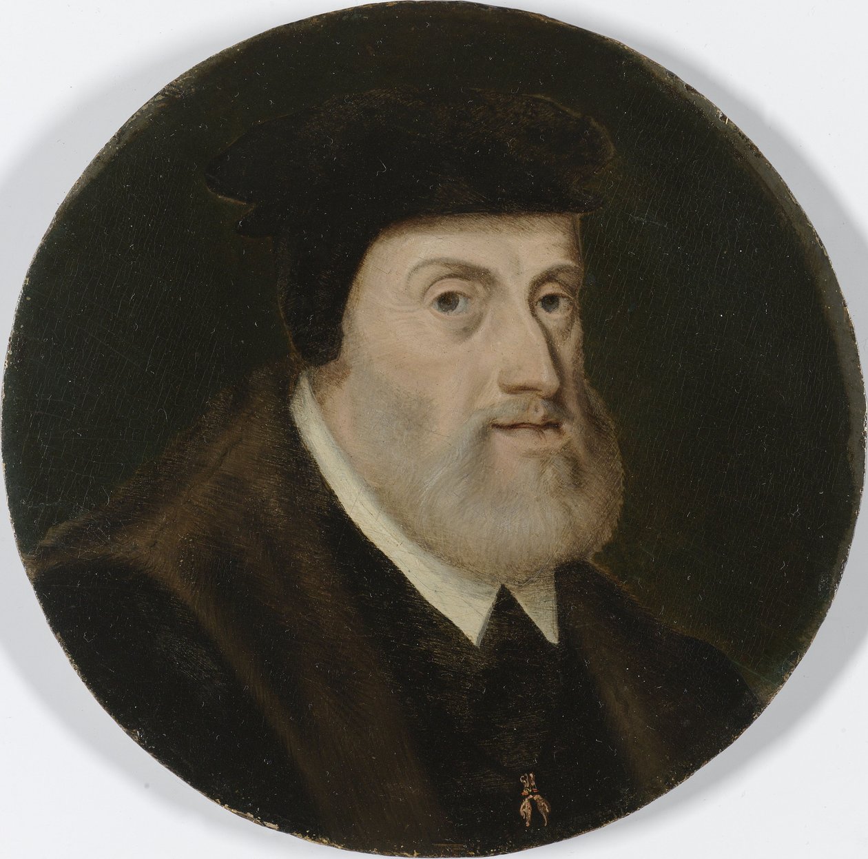 Charles V, hellig romersk kejser, ca. 1550 (olie på panel) af Unbekannt
