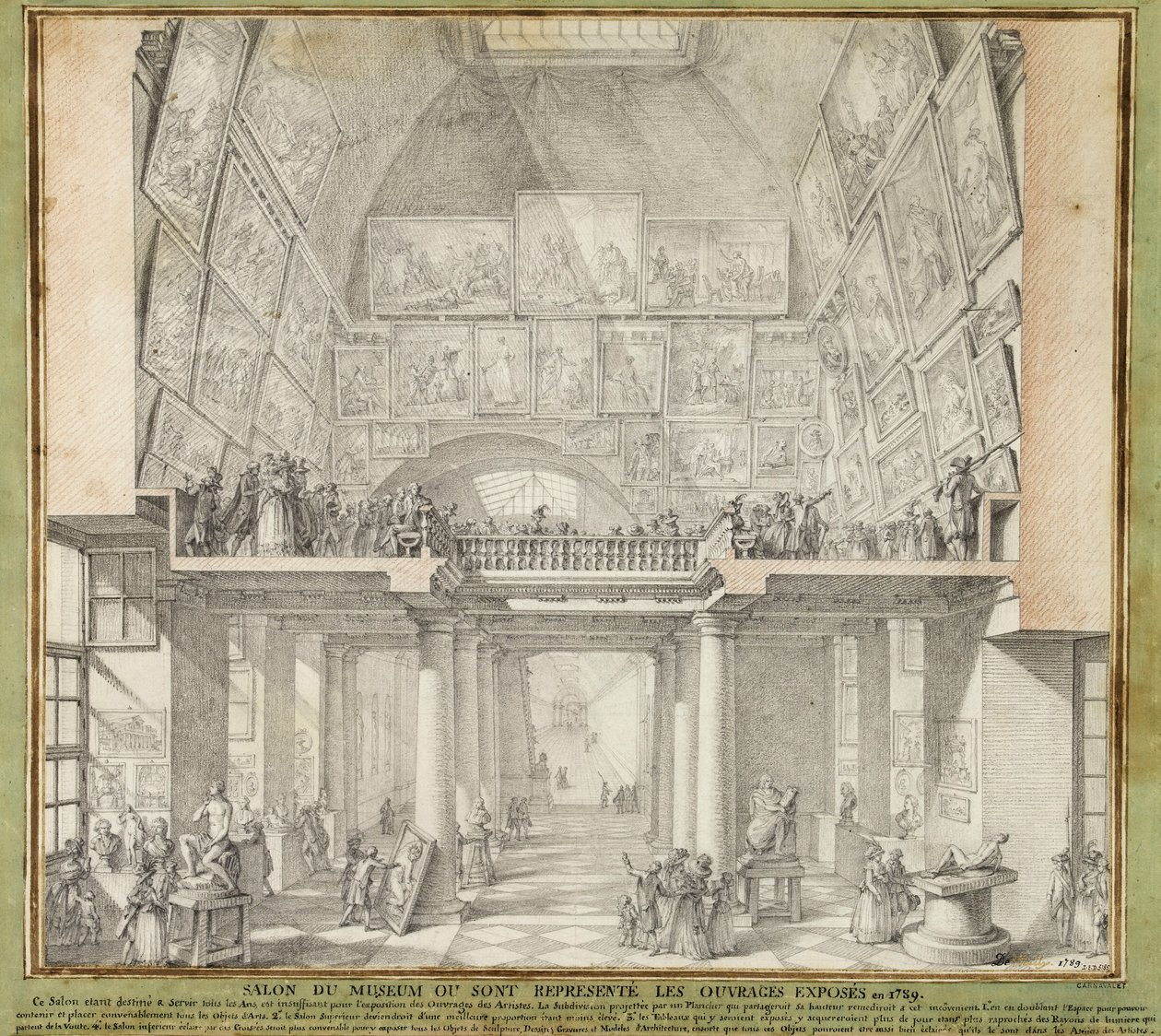 Charles de Wailly - Paris Salon, 1789 lpdp 82552-1 af Unbekannter Künstler