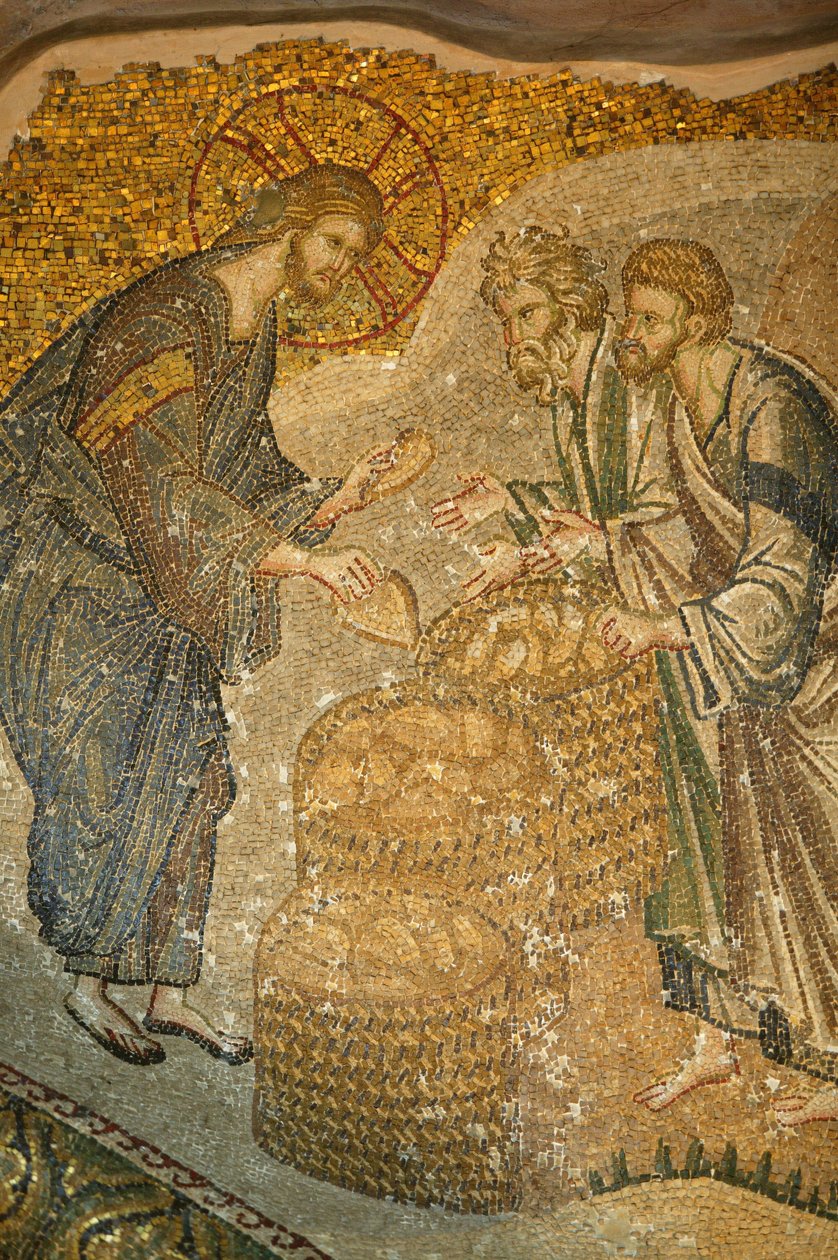 Kirken St. Frelser af Chora. Jesus og brødet Istanbul Turquie af Unbekannt