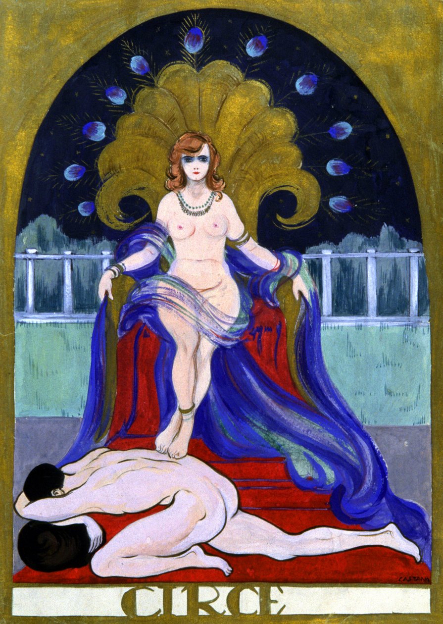 Fortryllersken Circe, ca. 1900 (illustration) af Unbekannter Künstler