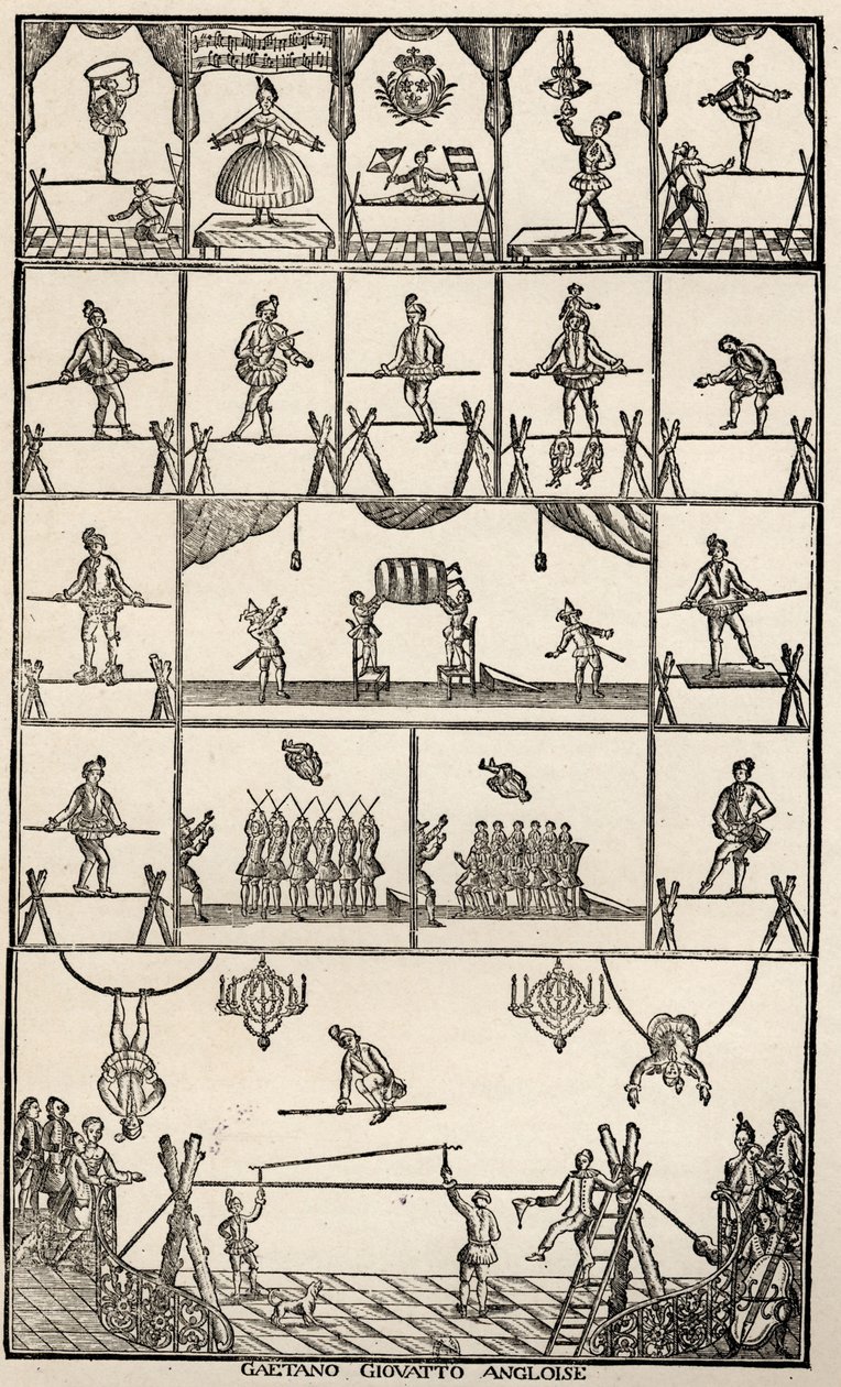 Cirkus og balancegang af Unbekannter Künstler
