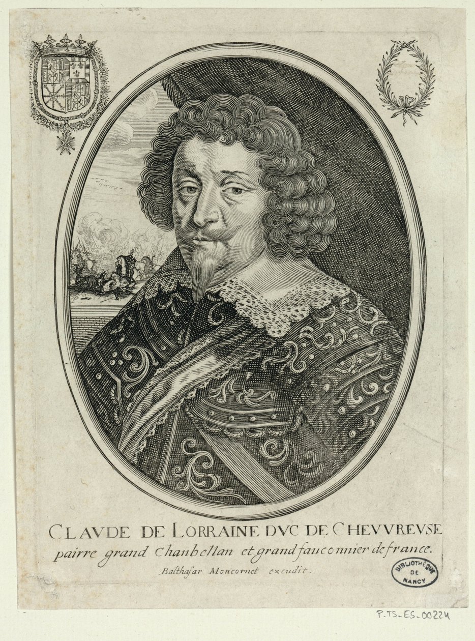 Claude de Lorraine, hertug af Cheuvreuse af Unbekannter Künstler