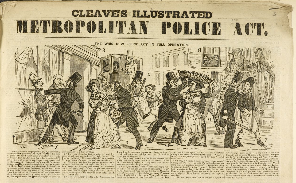 Cleaves Illustrated Metropolitan Police Act af Unbekannter Künstler