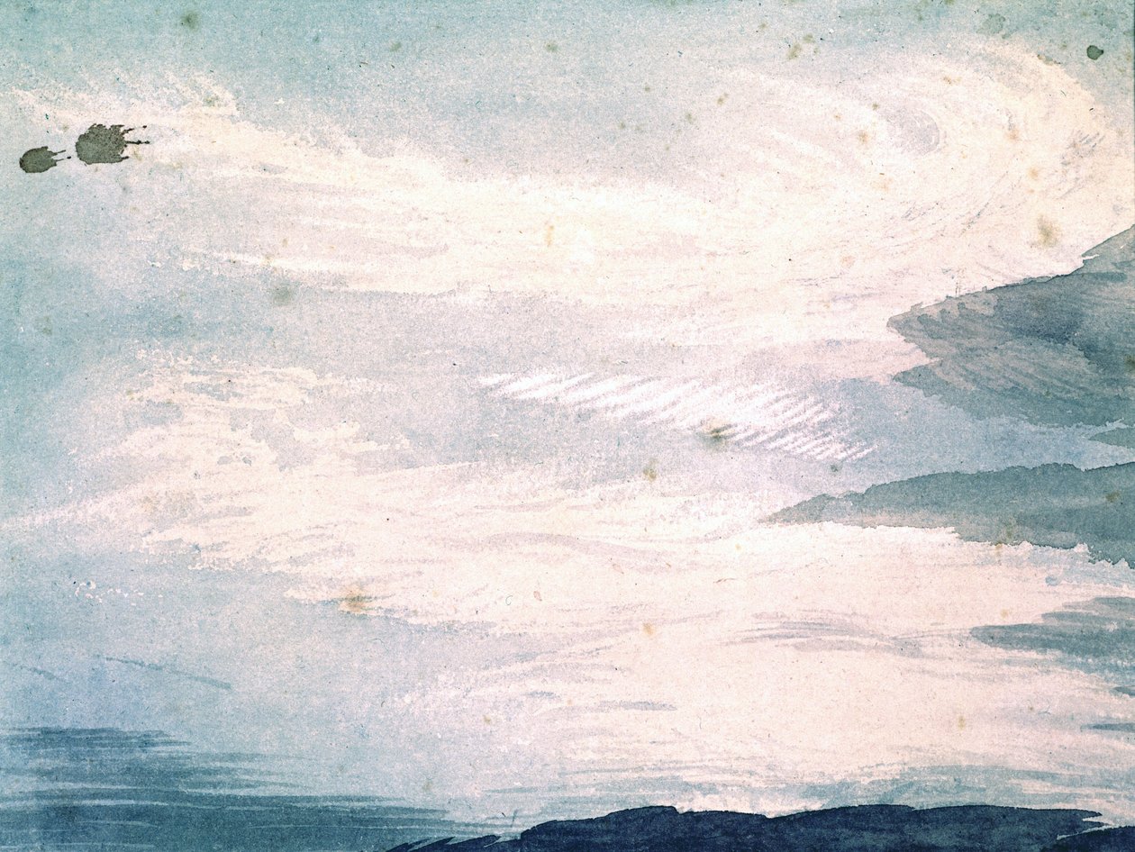 Skystudie af Luke Howard, c 1808-1811 af Unbekannter Künstler