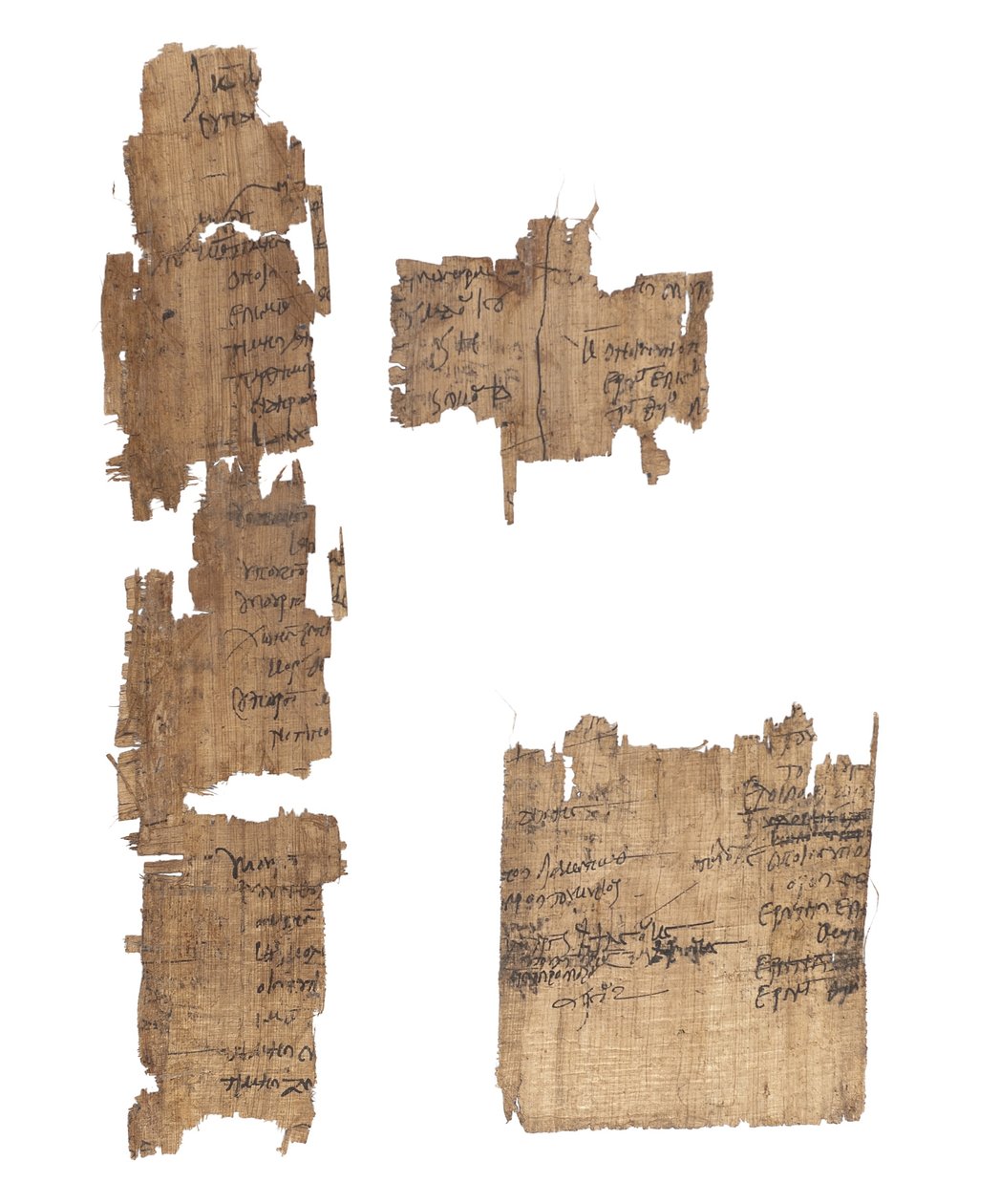 Collection of Greek and Coptic papyri fragments, 2nd to 4th centurydani af Unbekannt