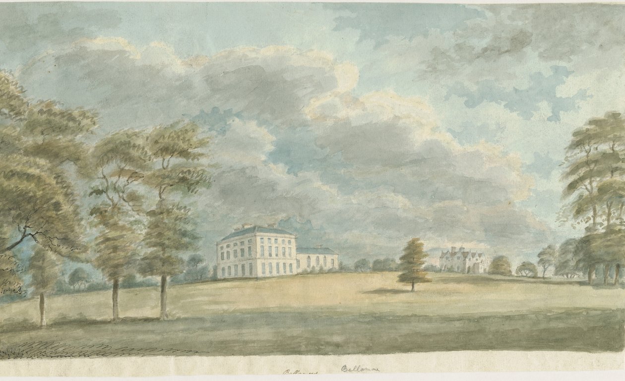 Colton - Bellamore House: akvarelmaleri, og [c 1820] af Unbekannt