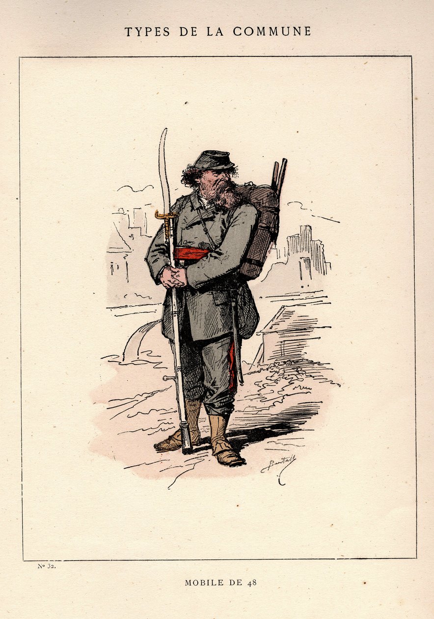 Paris Commune: kostume af MOBILE DE 48 i "" Les Communeux af Unbekannt