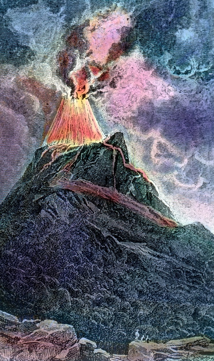 Cotopaxi vulkanen i Ecuador af Unbekannter Künstler