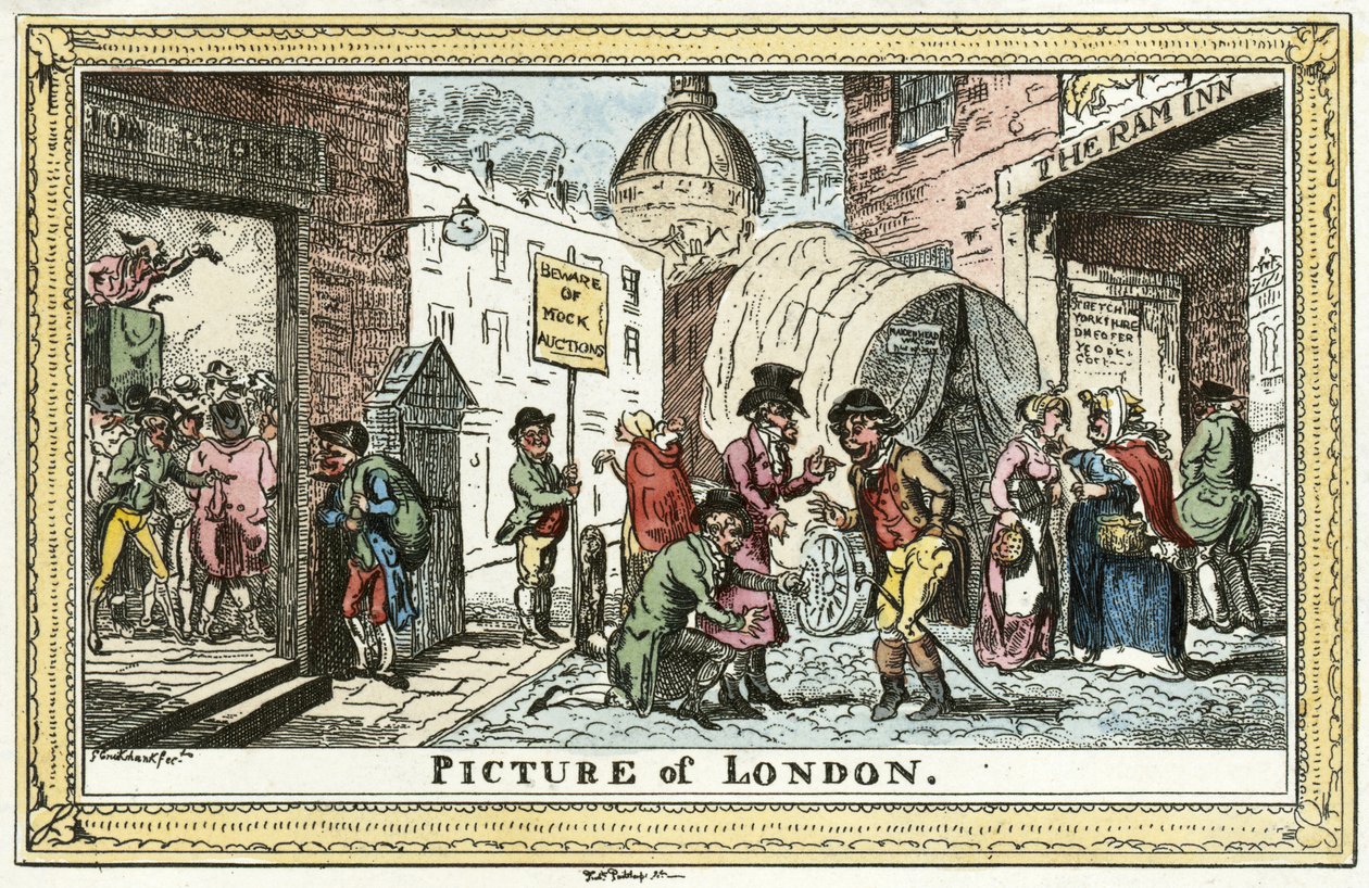 Cruikshank - Billede af London af Unbekannter Künstler