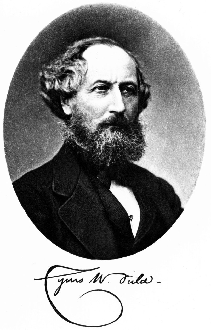 Cyrus W Field, amerikansk finansmand og iværksætter, c 1875 af Unbekannt