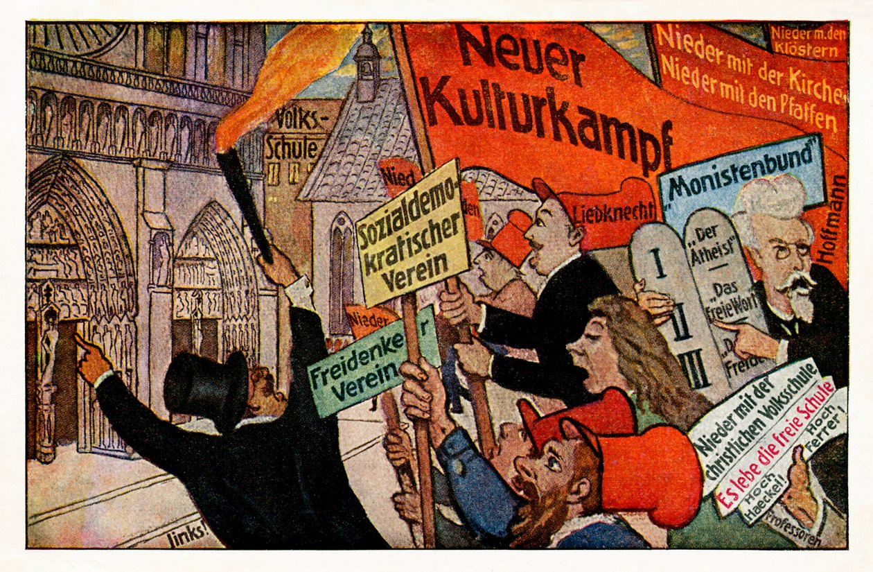 Demonstration for socialdemokrater, Köln af Unbekannter Künstler