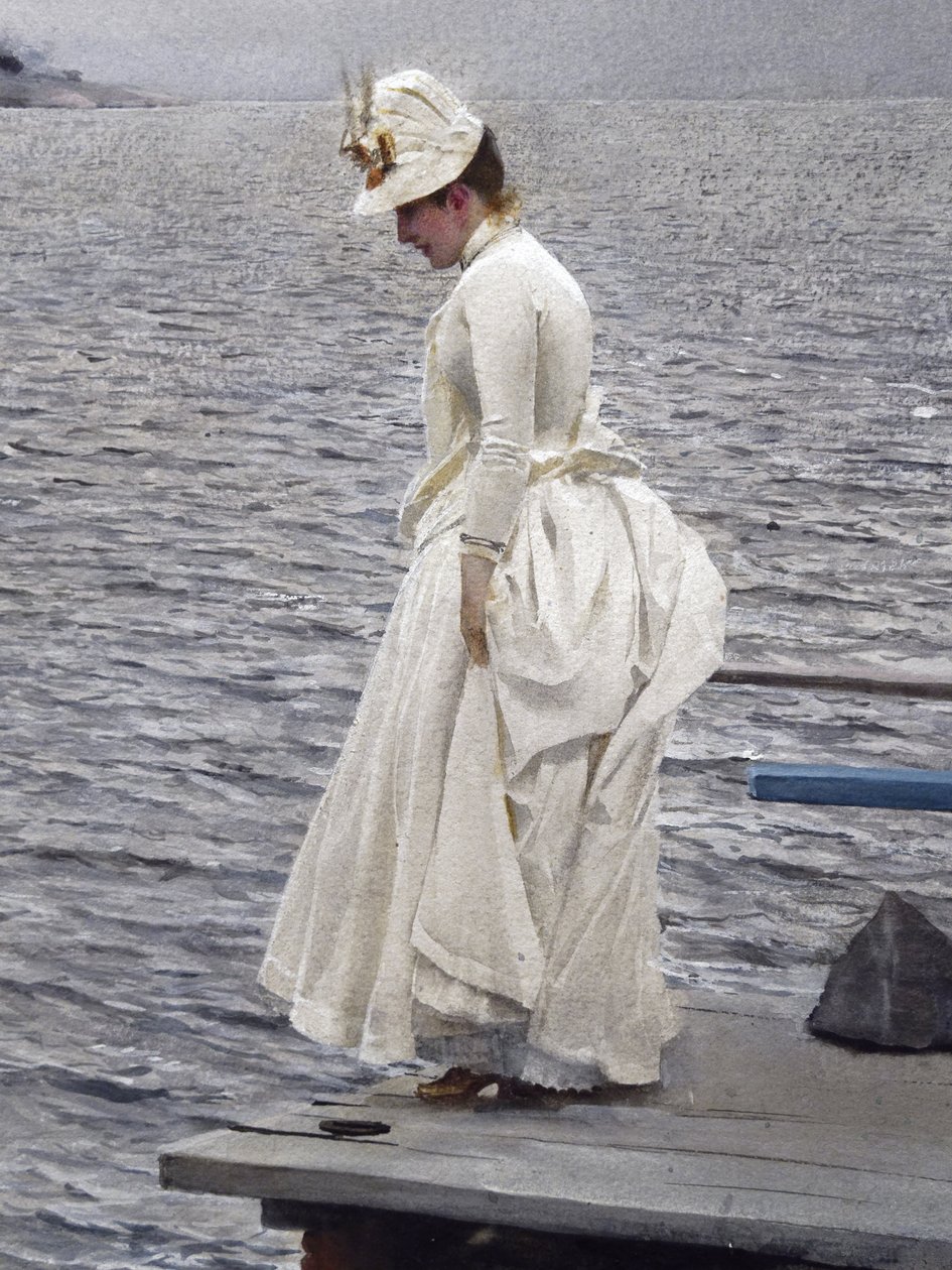 Detalje af: Sommerferie (1886, akvarel på papir). Stockholm, privat samling. Anders Zorn (1860-1920) af Unbekannter Künstler