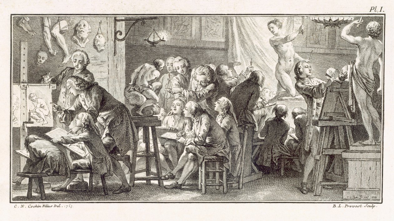 Tegneklasse, illustration fra 