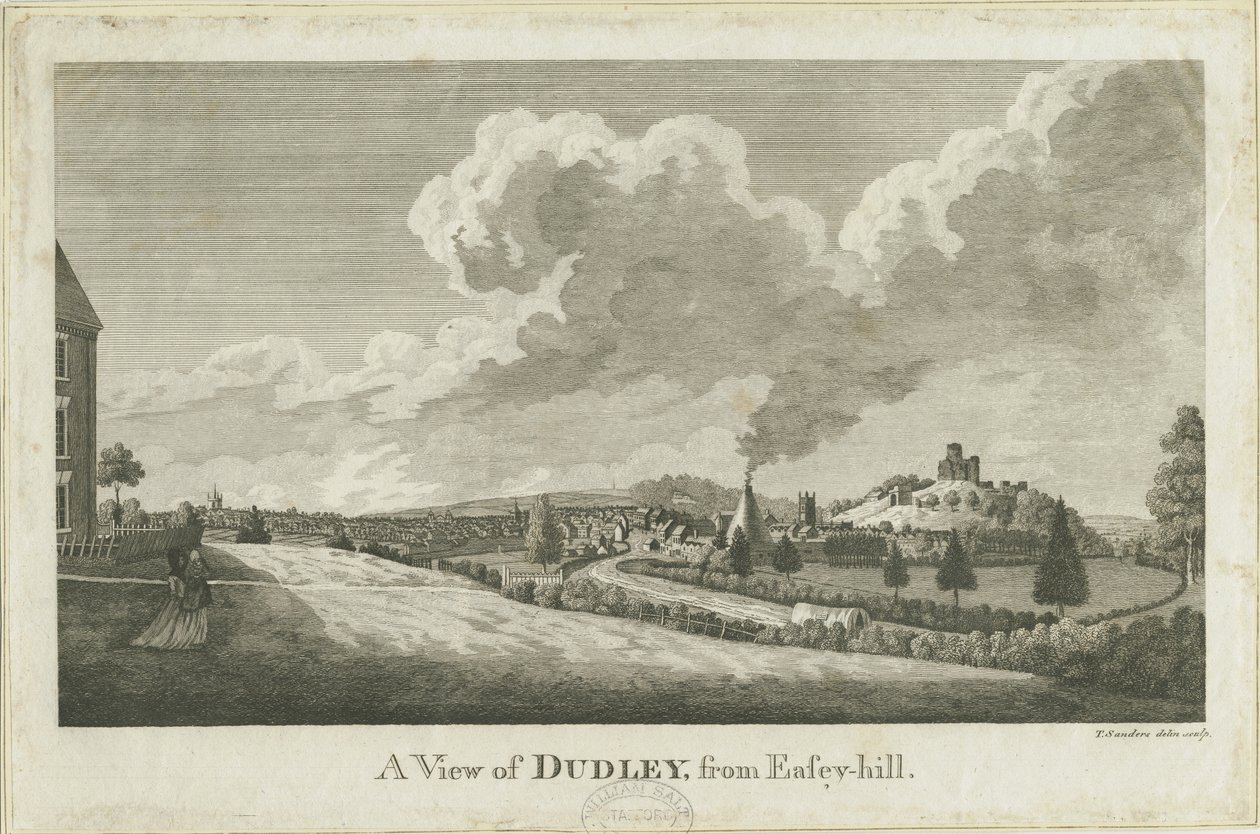 Dudley: copper-plate engraving, and [? 19th century] dani af Unbekannt