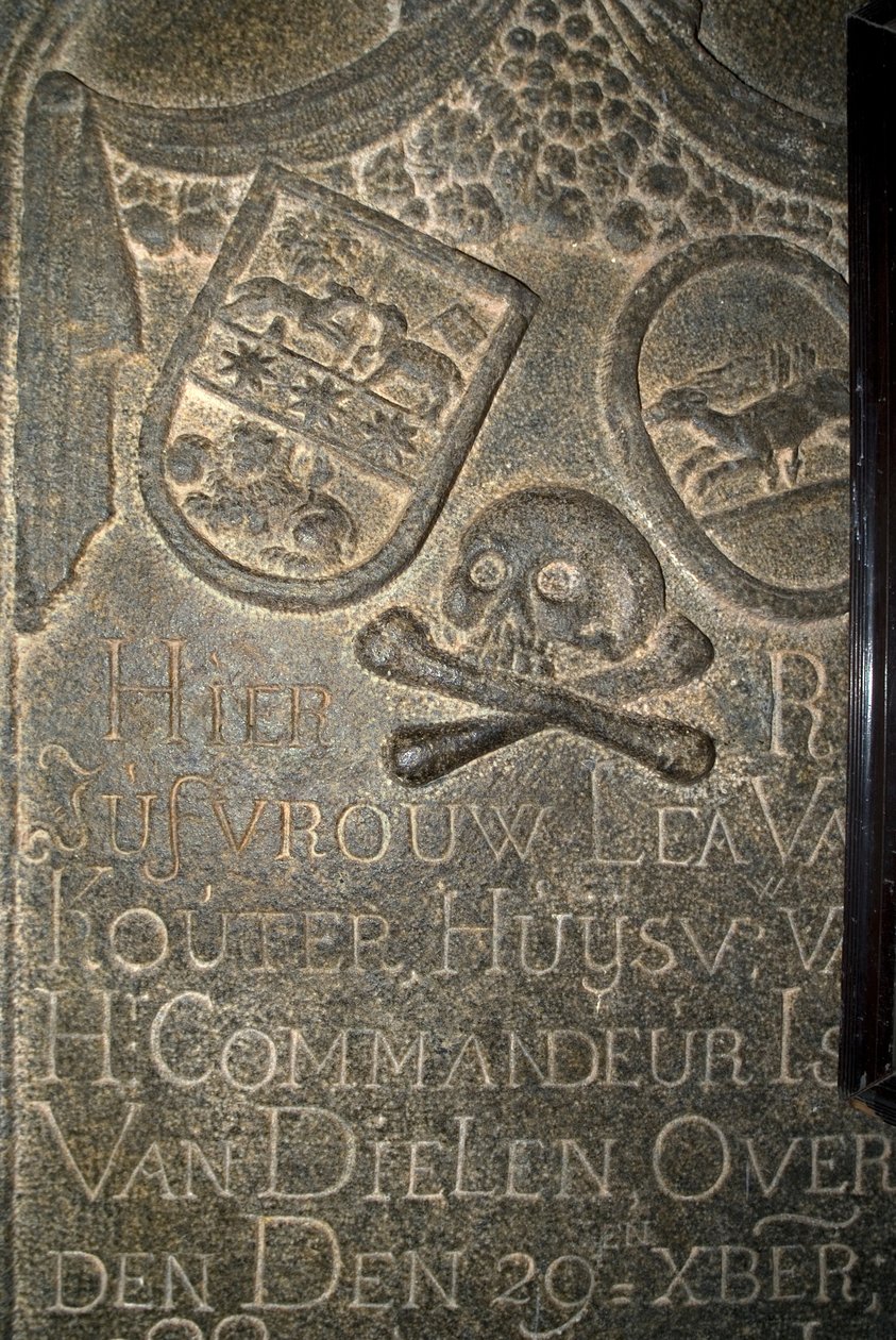 Hollandsk gravsten i St. Francis Kirke (foto) af Unbekannt