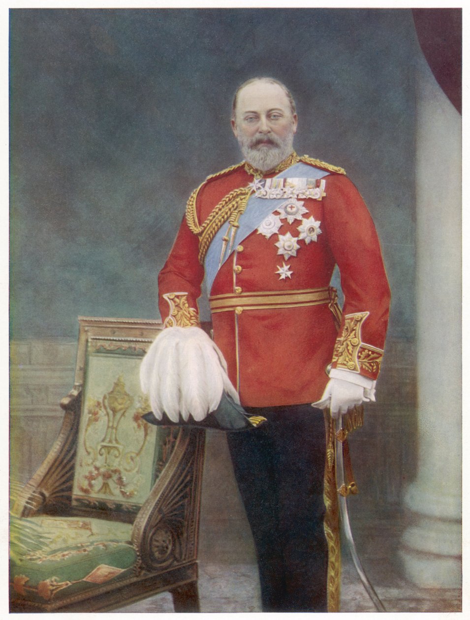 Edward VII (1841-1910) konge af England i 1901-1910, foto af Downey af Unbekannter Künstler