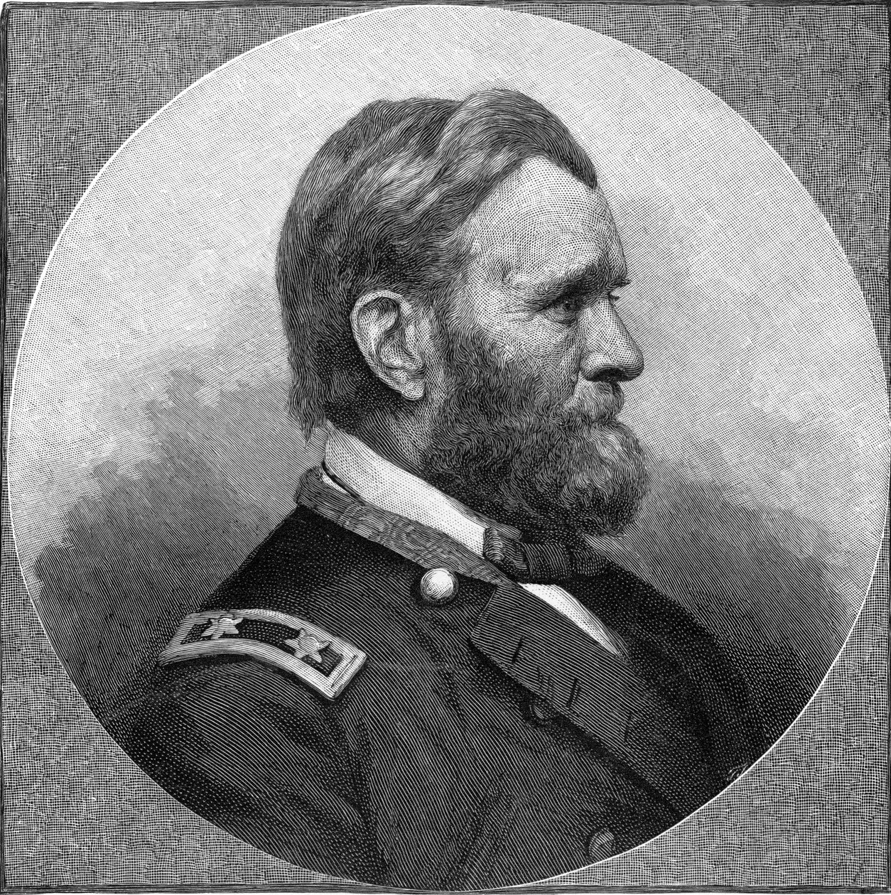 Gravering af Ulysses S Grant (s/h foto) af Unbekannt