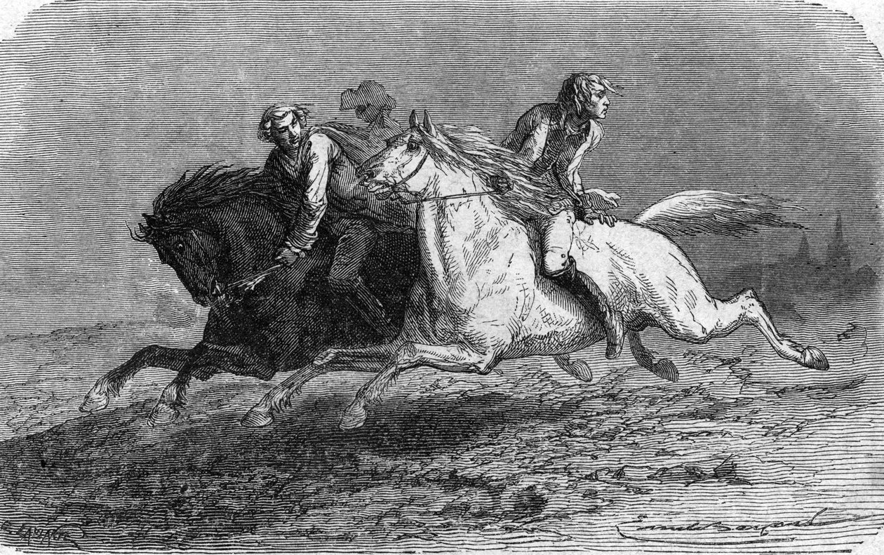 Frederic de Trencks flugt fra fæstningen Glatz i Polen (1746) af Unbekannter Künstler
