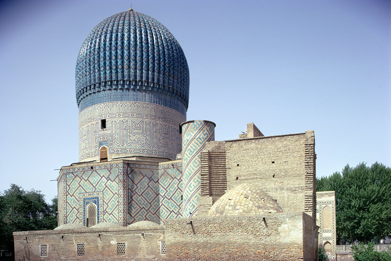 Eksteriør fra øst, Timurid-perioden, ca. 1403 (foto) af Unbekannt