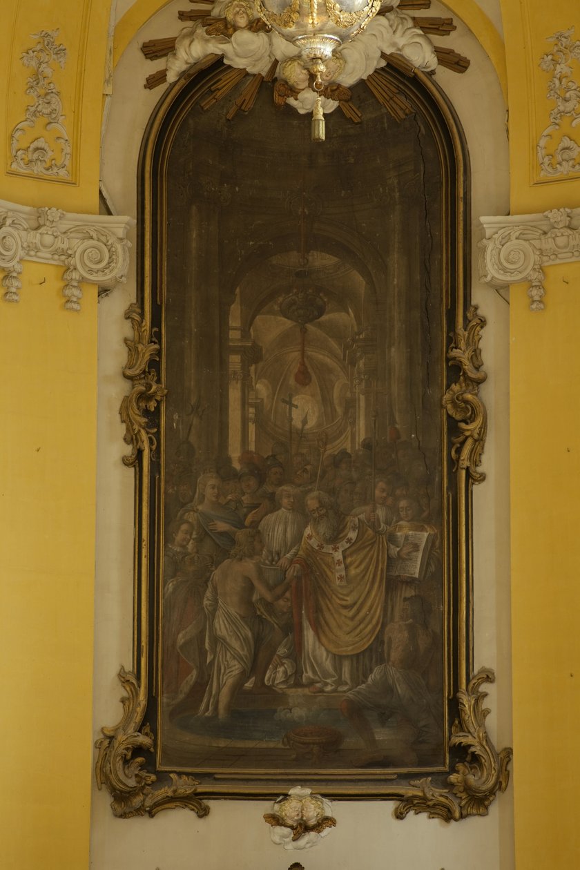 FRANKRIG. STORE ØST. MURTHE-OG-MOSEL. Luneville. Sankt Jakobs kirke. Maleri af Jean Girardet i koret. Barok kunst. Arkitektur. Fotografering af Unbekannt