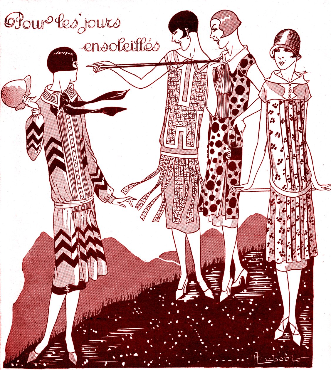 Mode: dagkjoler i maj 1925 af Unbekannter Künstler