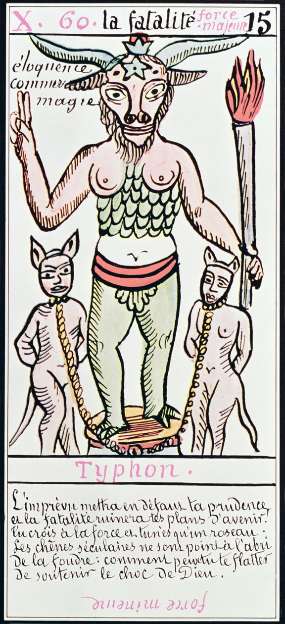 Skæbne, tarotkort, fransk af Unbekannt