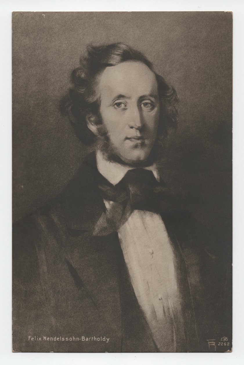 Felix Mendelssohn-Bartholdy (1809-1847) (ca. 1842) af Unbekannter Künstler