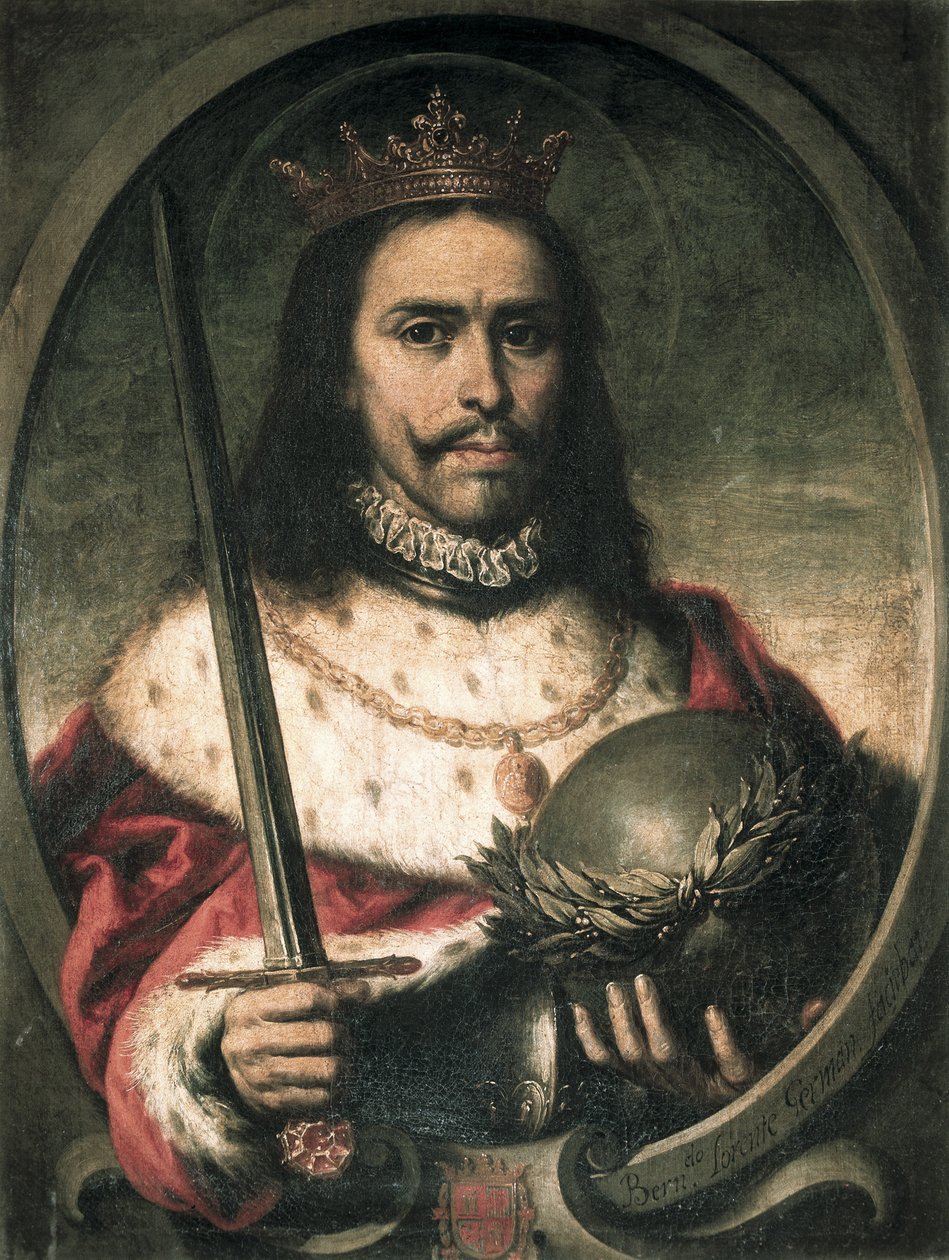 Ferdinand III, Sankt Ferdinand af Kastilien, konge af Kastilien og Leon (olie på lærred) af Unbekannter Künstler