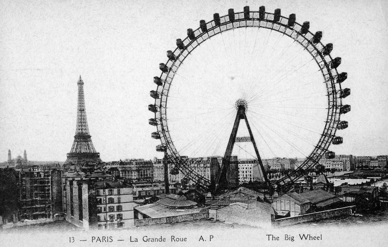 Pariserhjul, Paris - Verdensudstillingen 1900 af Unbekannter Künstler