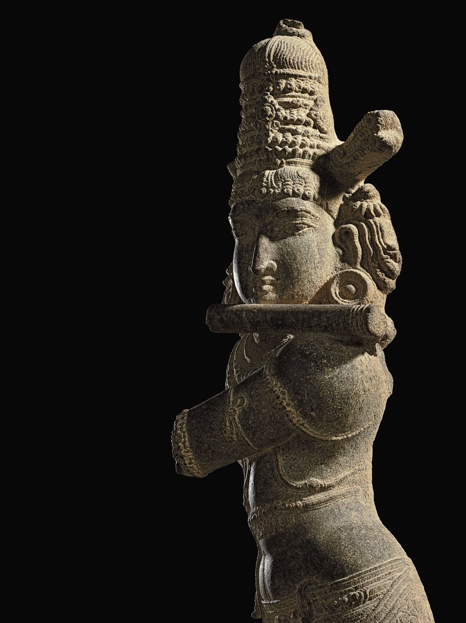 Figur af Venugopala, Sydindien, sen Chola / tidlig Vijayanagar periode, slutningen af det 13. / begyndelsen af det 14. århundrede af Unbekannt