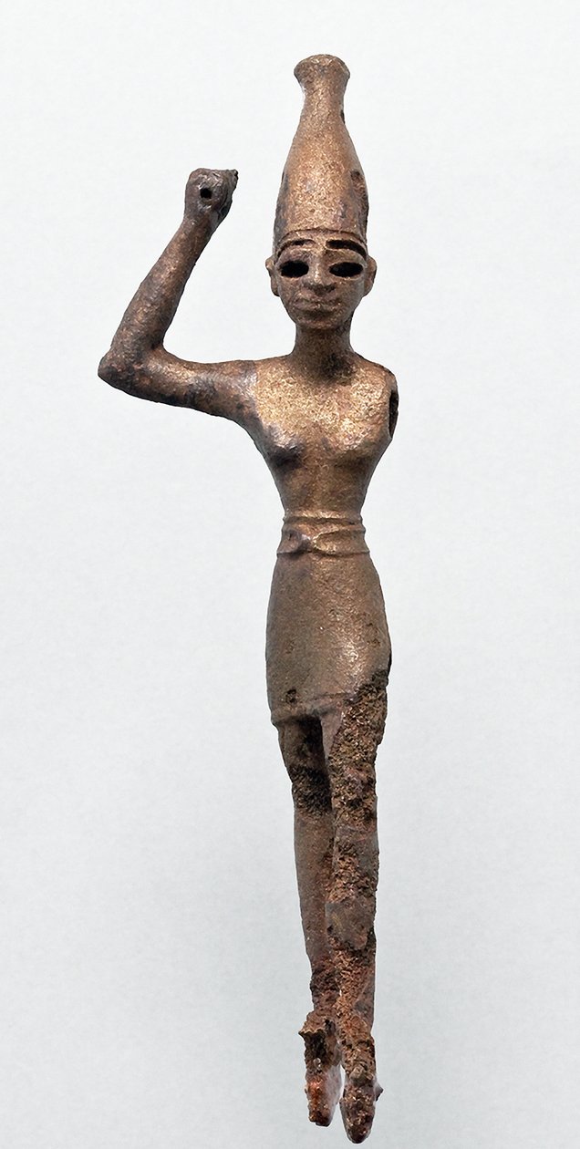 Figur af Gud Baal, Megiddo, 1300-1200 f.Kr af Unbekannt