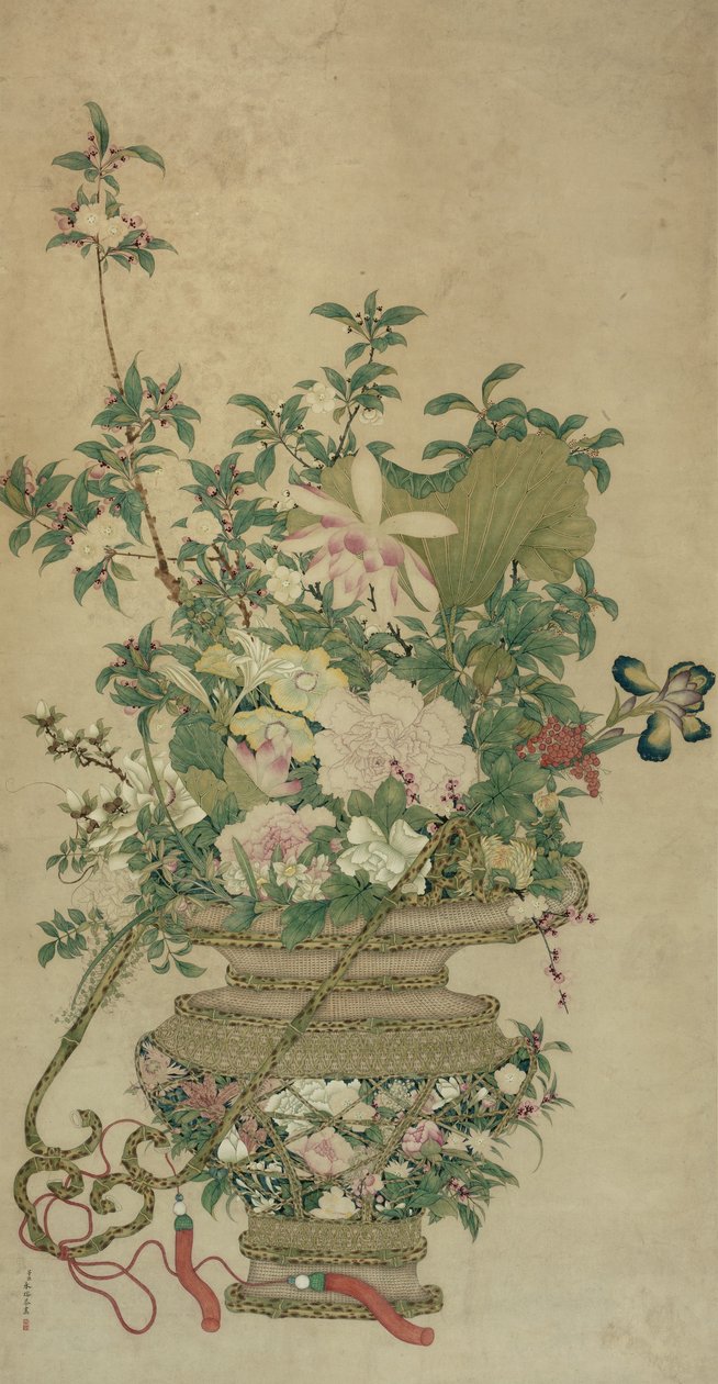 Flowers of the Four Seasons, Qing-dynastiet, 18.-19. århundrede af Unbekannt