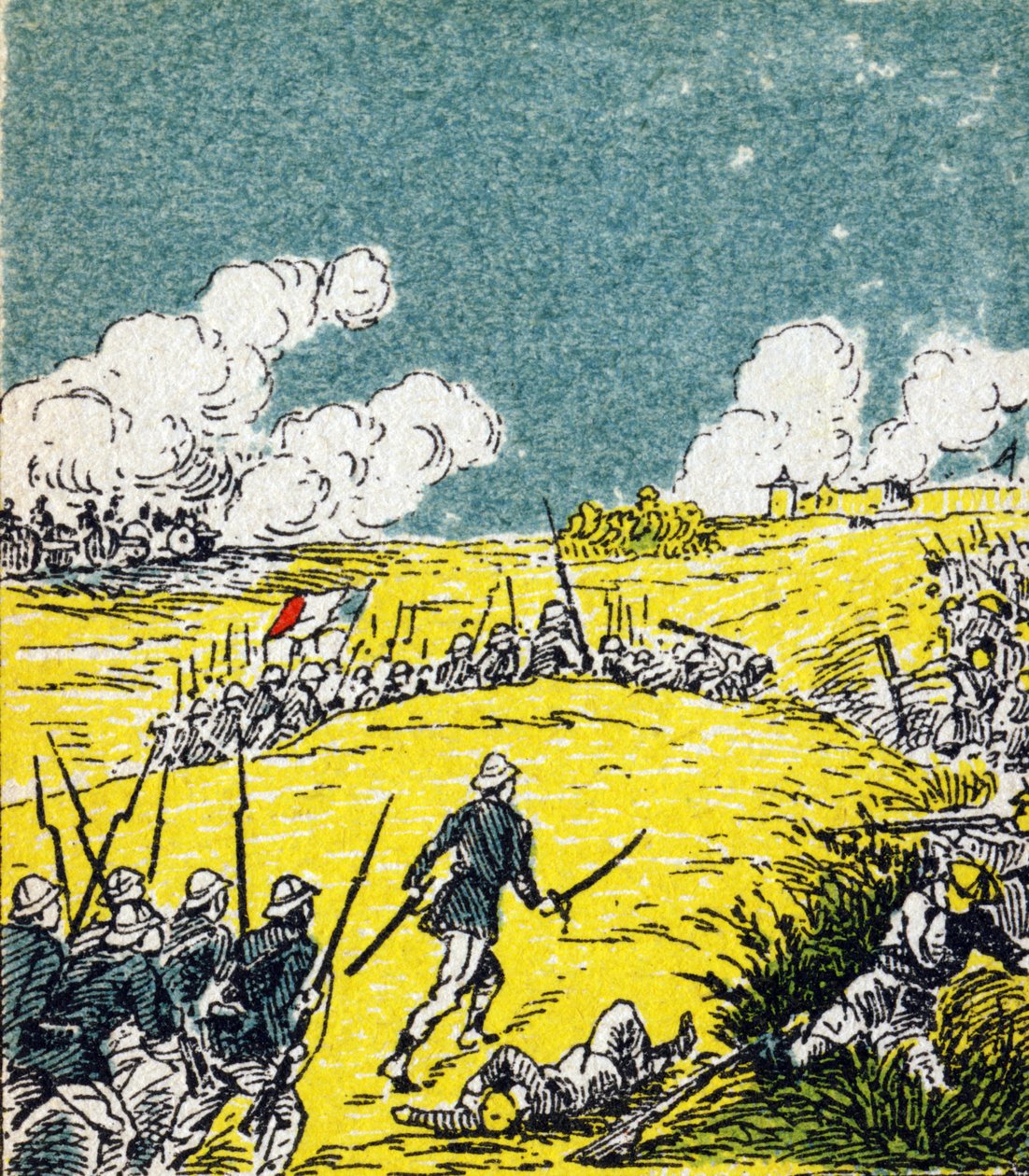Frankrig til Tonkin. Gravering i "Histoire de France". Serie af reklamebilleder udgivet på vegne af Louit, 24 rue d