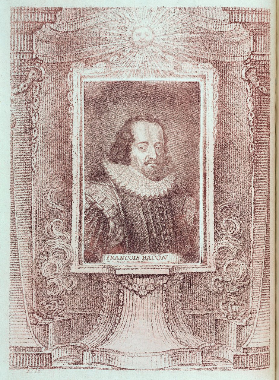 Francis Bacon, engelsk essayist og filosof, begyndelsen af det 17. århundrede af Unbekannt