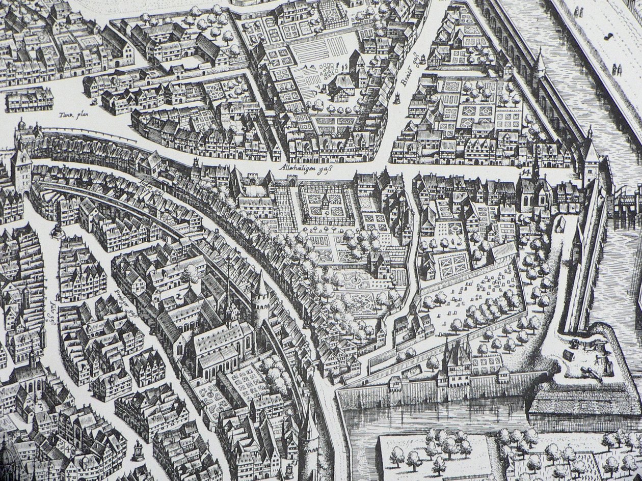 Frankfurt Judengasse 1628 af Unbekannter Künstler