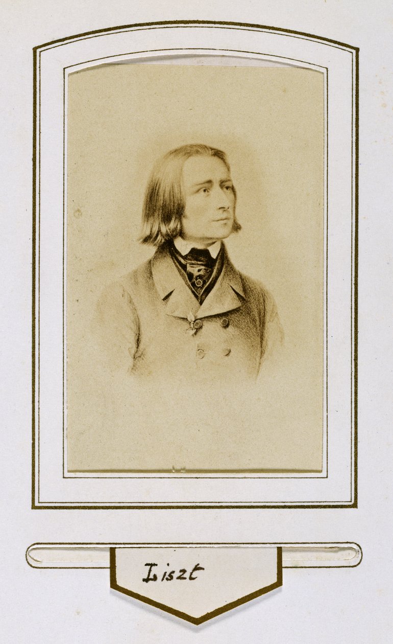 Franz Liszt som ung af Unbekannter Künstler