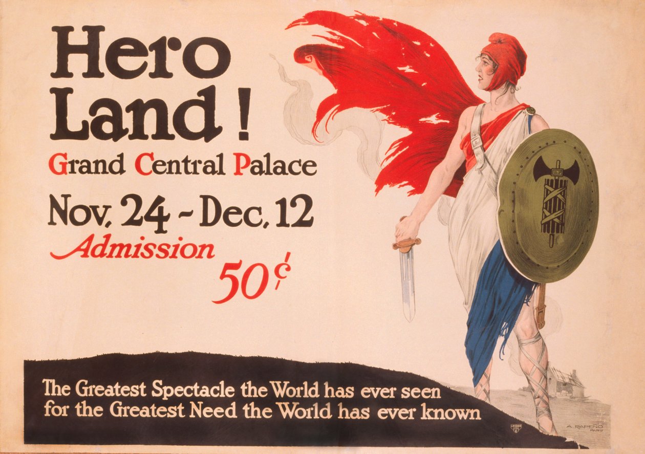 French Hero Land-plakat, New York, New York af Unbekannt