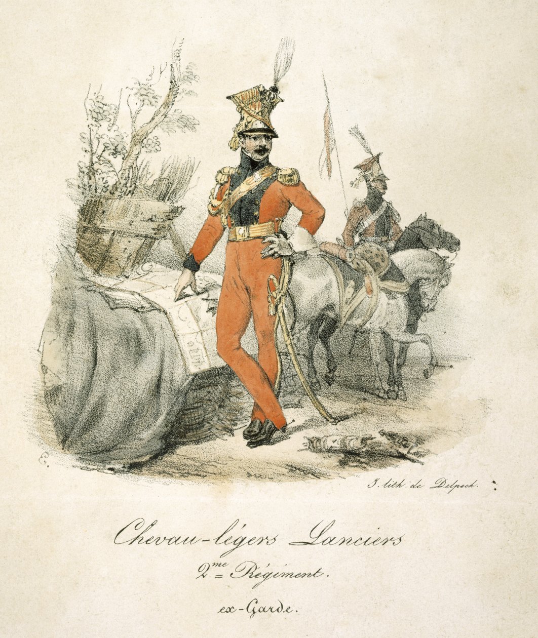 Franske Lancers af Unbekannter Künstler