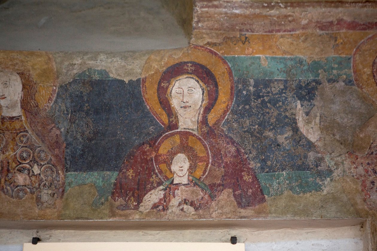 Fresco i Santa Maria Assunta-kirken, Arqua Petrarca, Veneto, Italien (foto) af Unbekannt