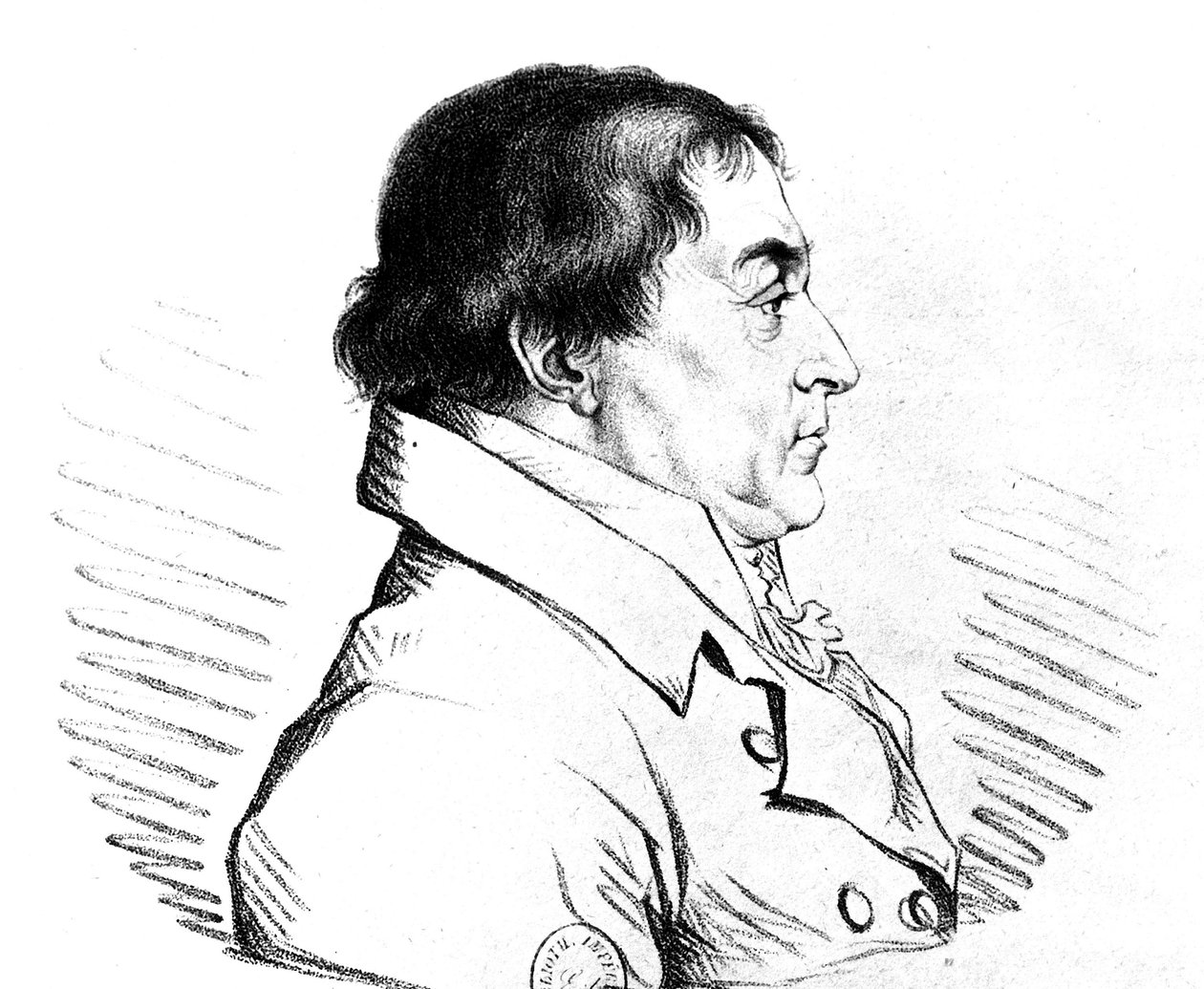 Friedrich Wilhelm greve von Bulow og af Dennewitz (1755-1816) (kobberstik) af Unbekannter Künstler