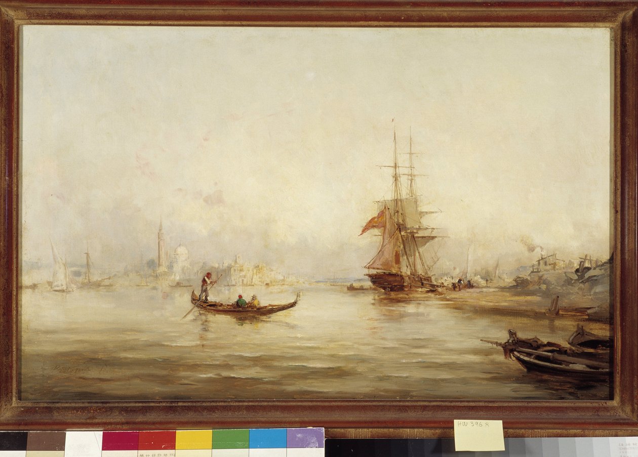 Galeoner og gondoler i bassinet (Venedig) Maleri af Paul Bistagne (1850-1886) 19. århundrede Obligatorisk omtale: Collection fondation regards de Provence, Marseille af Unbekannter Künstler