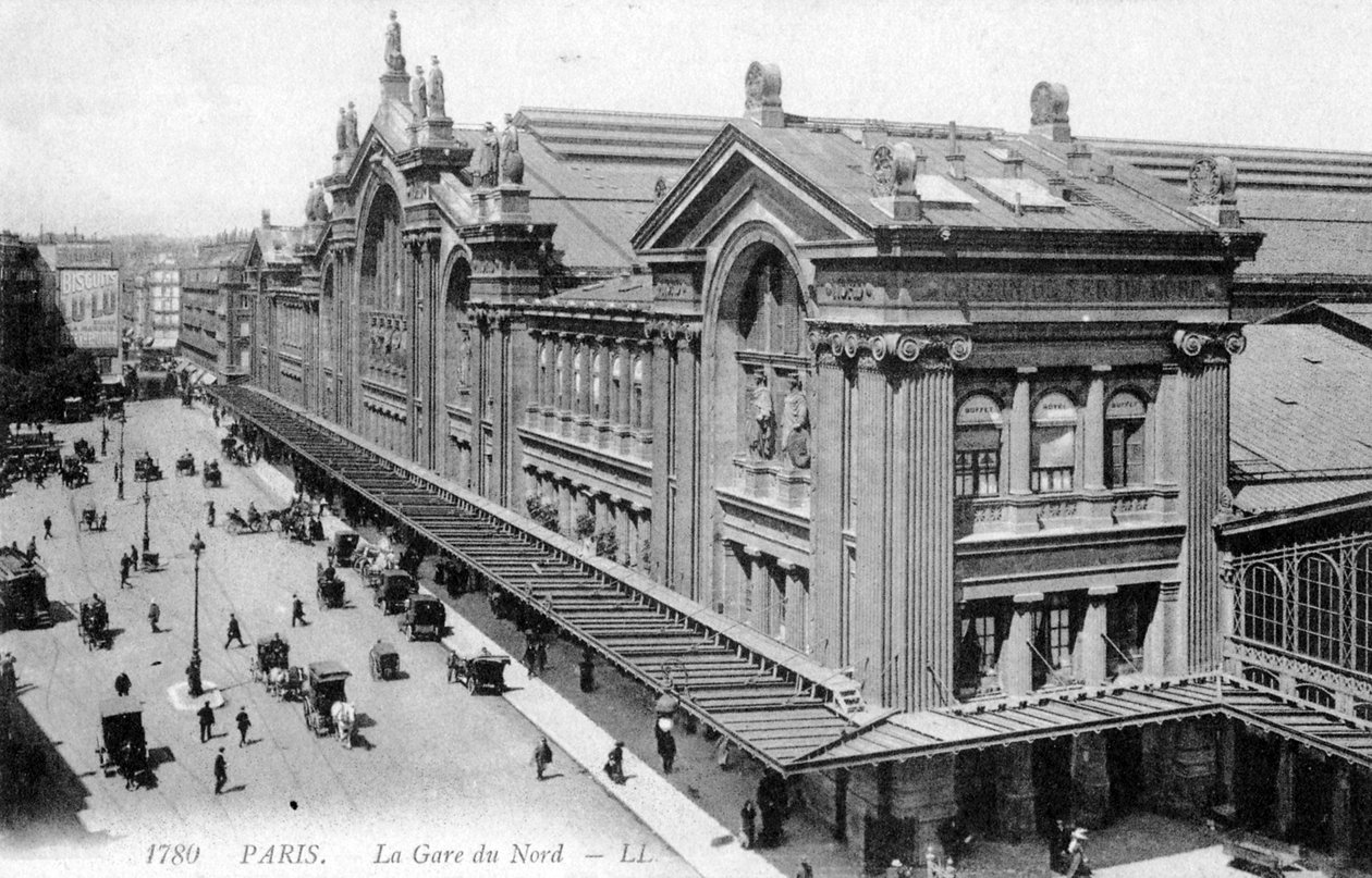 Gare du Nord, Paris, ca. 1900 af Unbekannter Künstler