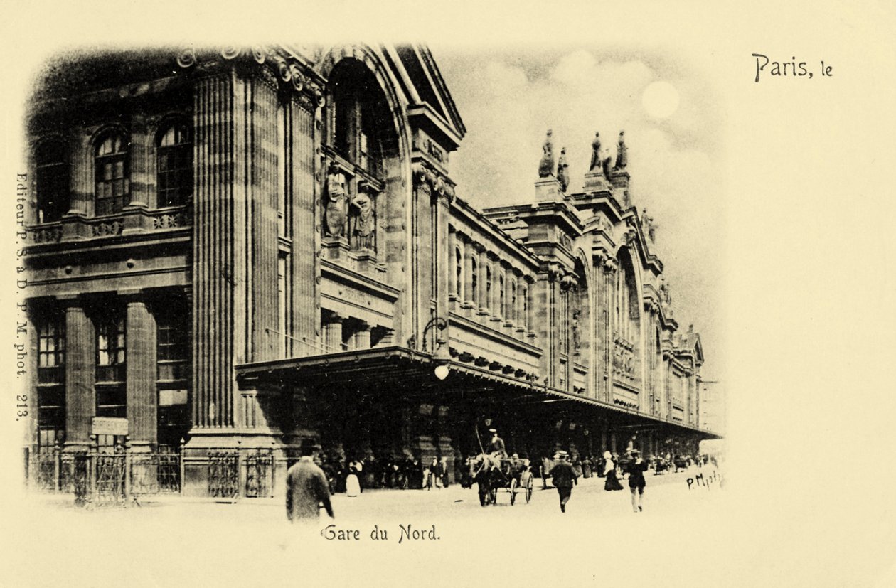 Gare du Nord, Paris, ca. 1900 af Unbekannter Künstler